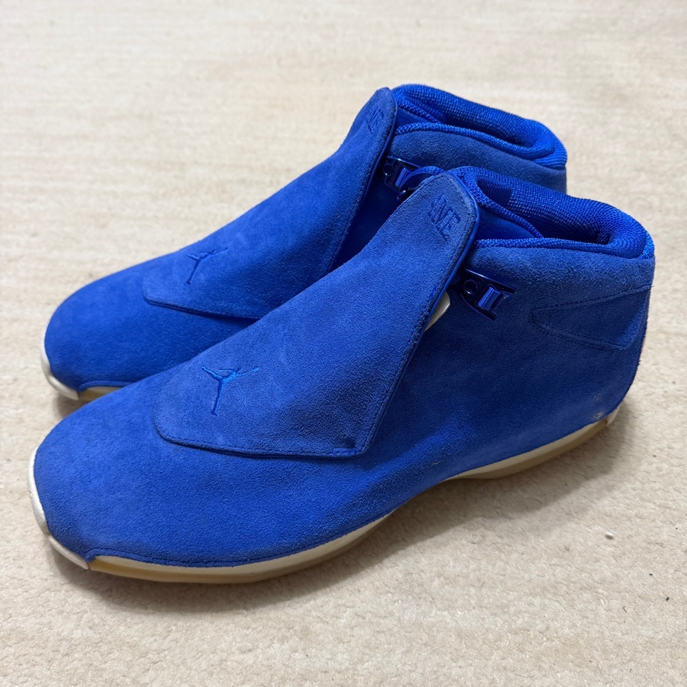 Nike Air Jordan 18 Retro Blue Suede 2018 Men's US 15 No Box NEW DS